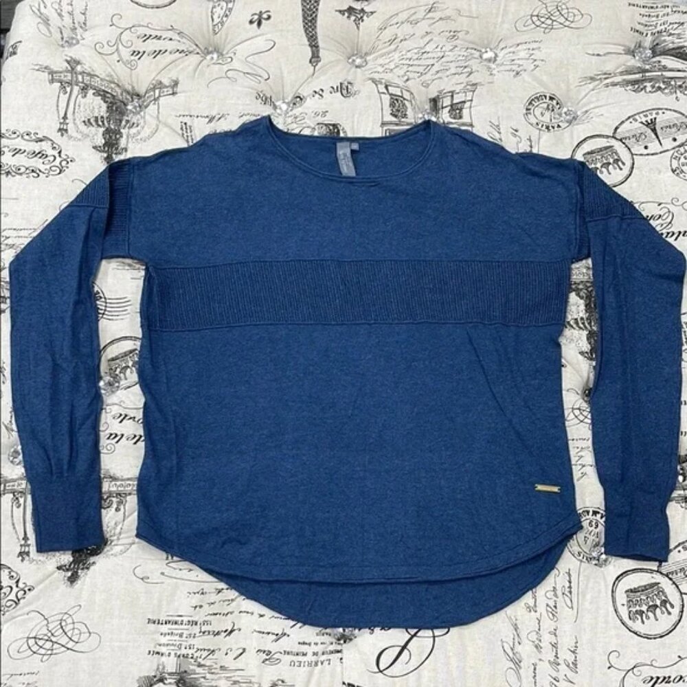 Sweaty Betty Blue Crew Neck Sweater
